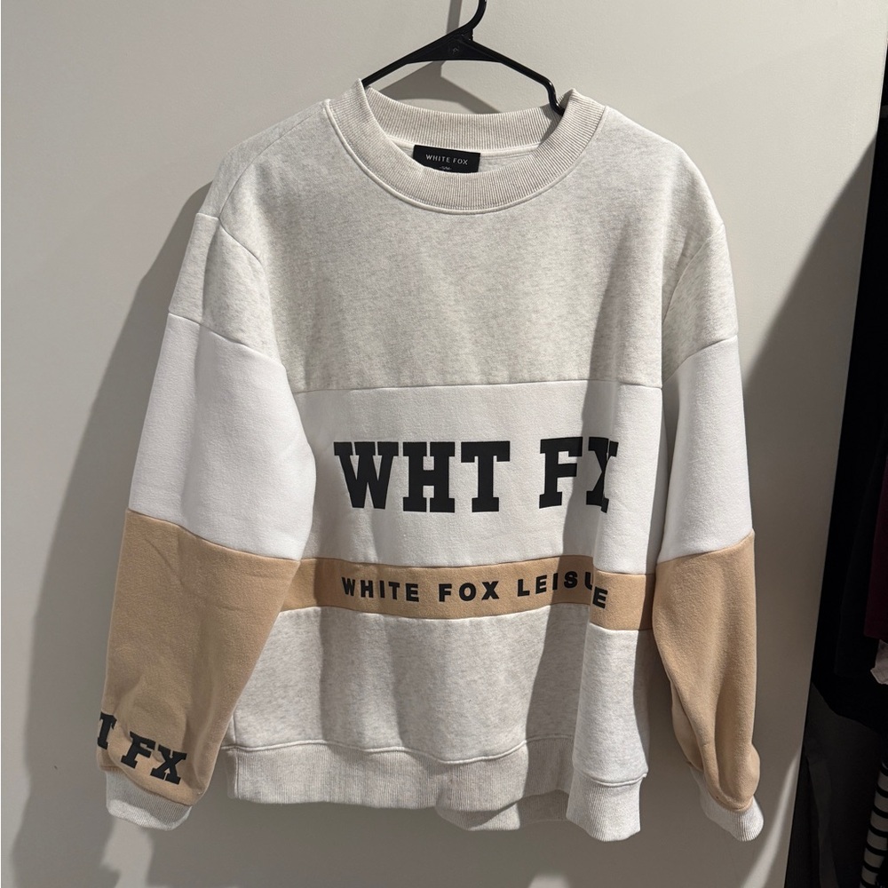 *SOLD* White Fox Boutique Colorblock Sweatshirt